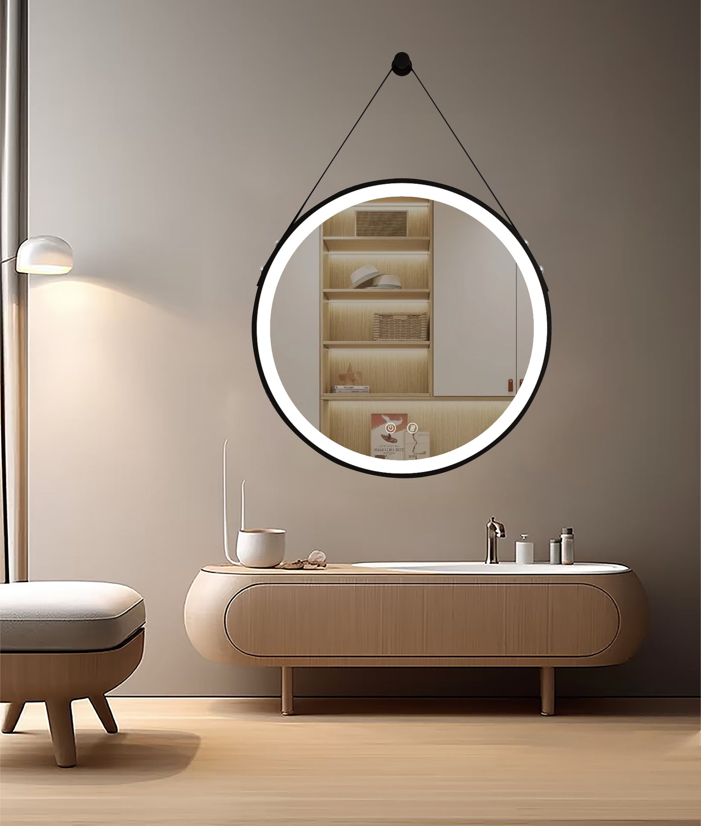 LED-peili Olympus Black
